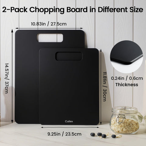 Culiex heat-resistant board doubles as a heat-safe trivet.