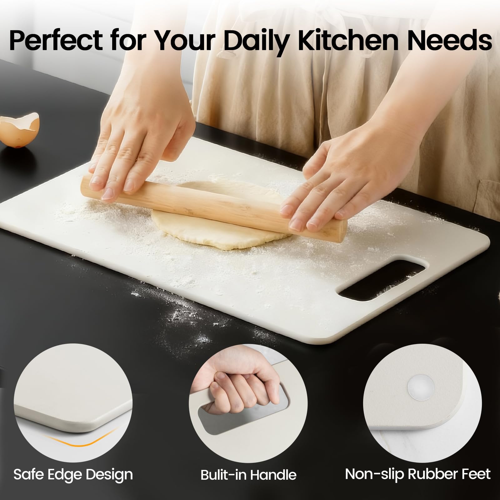 Culiex board suited for meat, vegetables, fruit, and cheese.