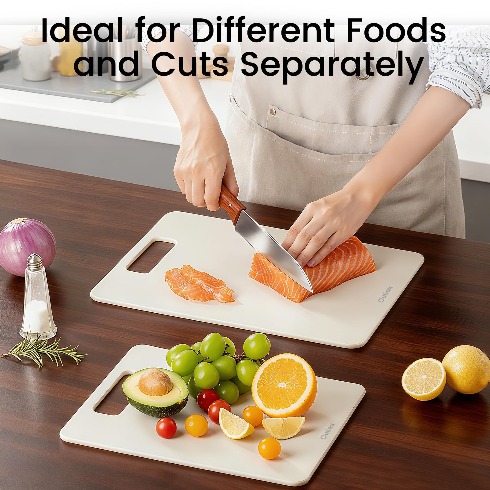 Culiex compact cutting board ideal for picnics and travel.
