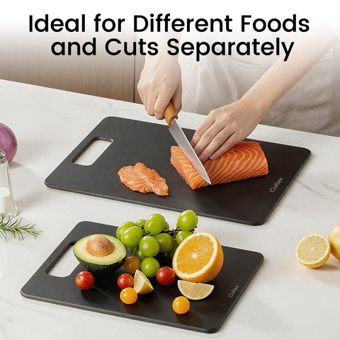 Culiex cutting boards serve as handy serving trays for entertaining picnics.