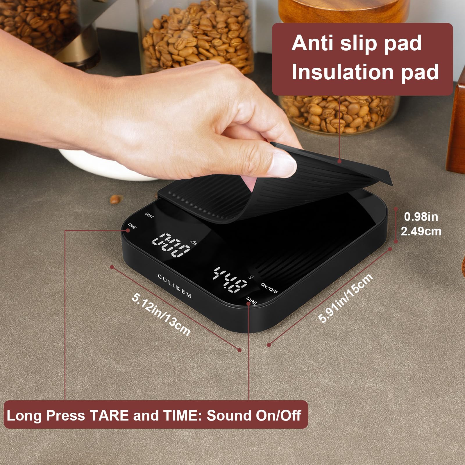 CULIKEM auto-shutdown helps save power after five minutes of inactivity.