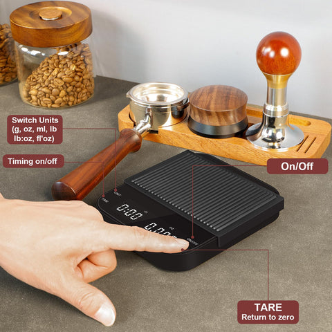 CULIKEM scale offers silent brewing for quiet early-morning coffee sessions.