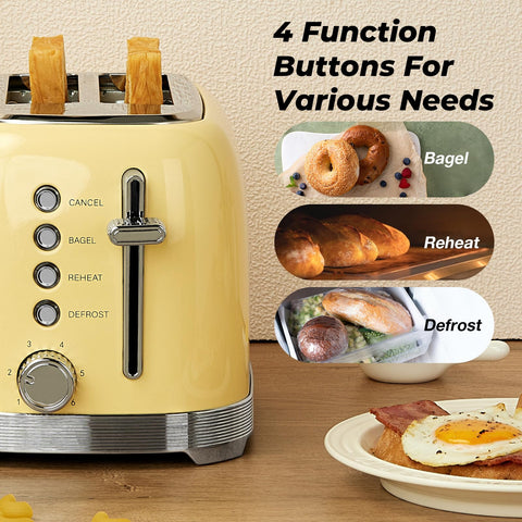 Culinaid Toaster-cord-wrap-storage keeps counters tidy.