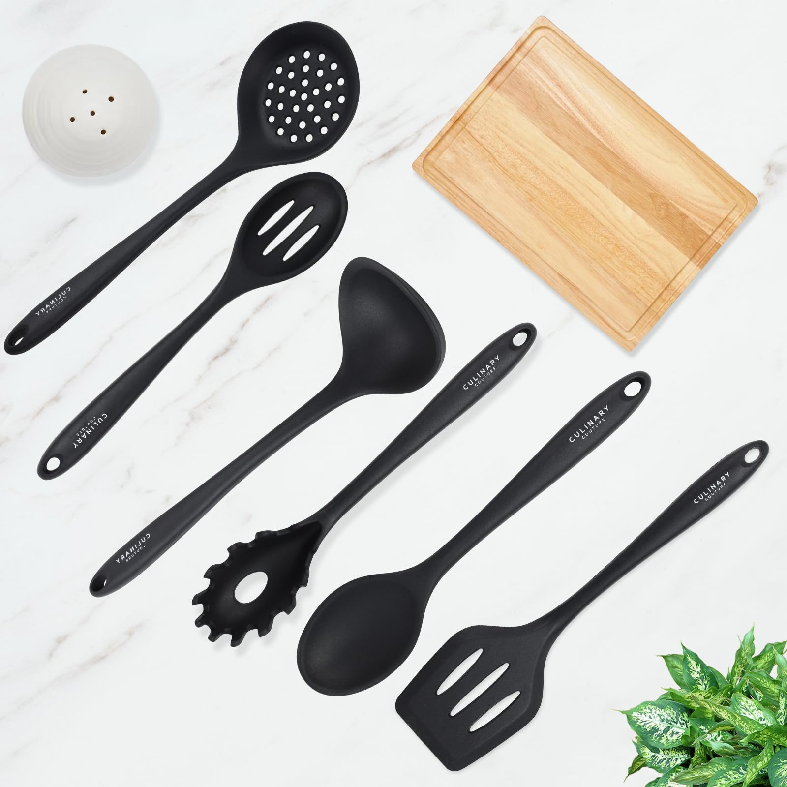 Culinary Couture heat-resistant set handles high heat up to 428°F