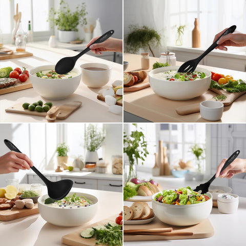 Culinary Couture silicone spatula delivers gentle scraping on nonstick surfaces