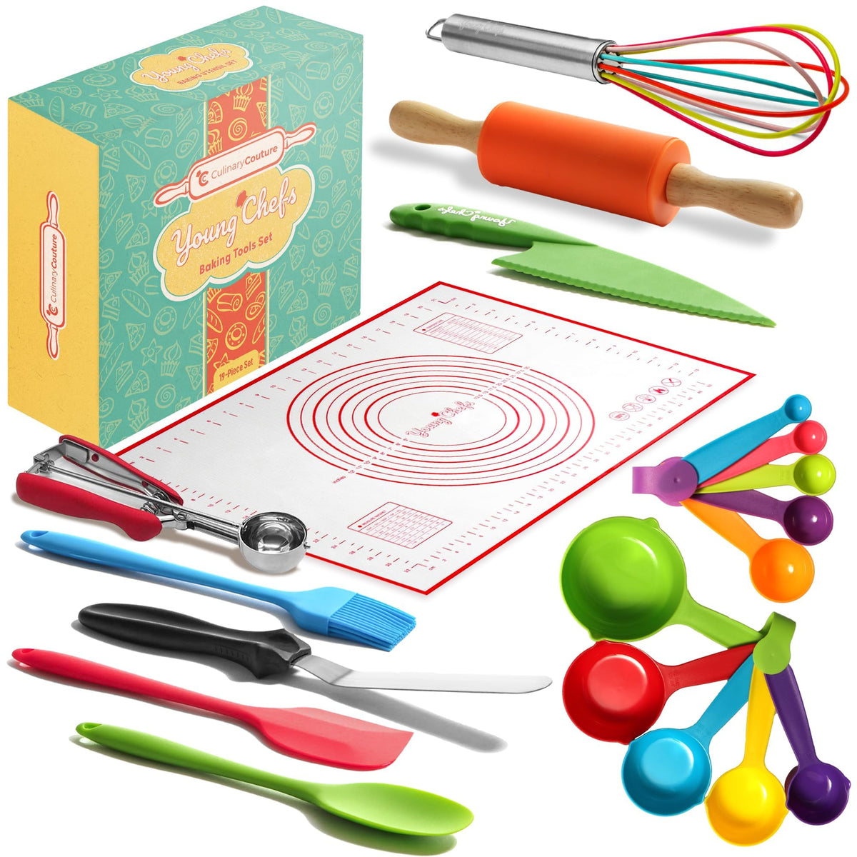 Culinary Couture Young Chefs packaging, ready for gifting and first kitchen adventures.