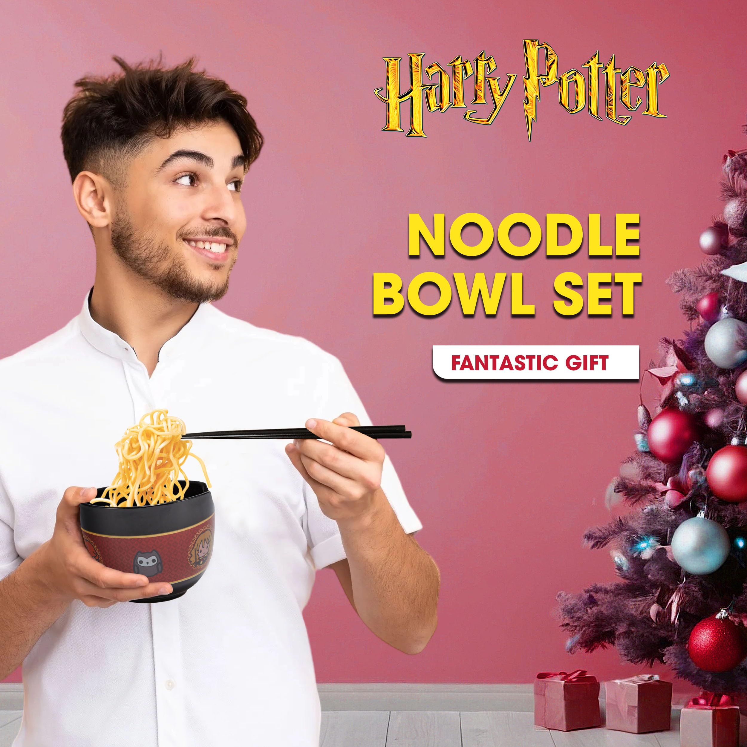 Culture Fly durable ceramic ramen bowl set with included chopsticks and spoon for everyday use.