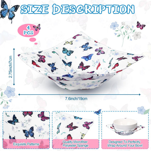 Cunhill butterfly-pattern bowl holder offers grip for easy microwave removal
