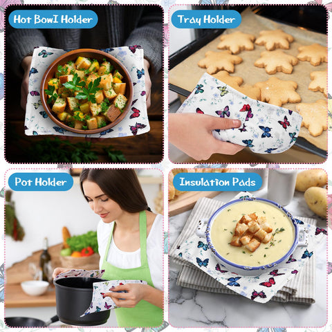 Cunhill butterfly-pattern bowl holder adds colorful decor to kitchen prep
