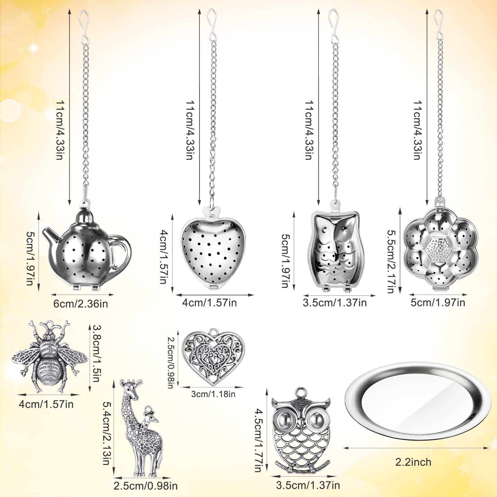 Cunhill crystal pendant tea infuser adds stylish flair to your tea ritual