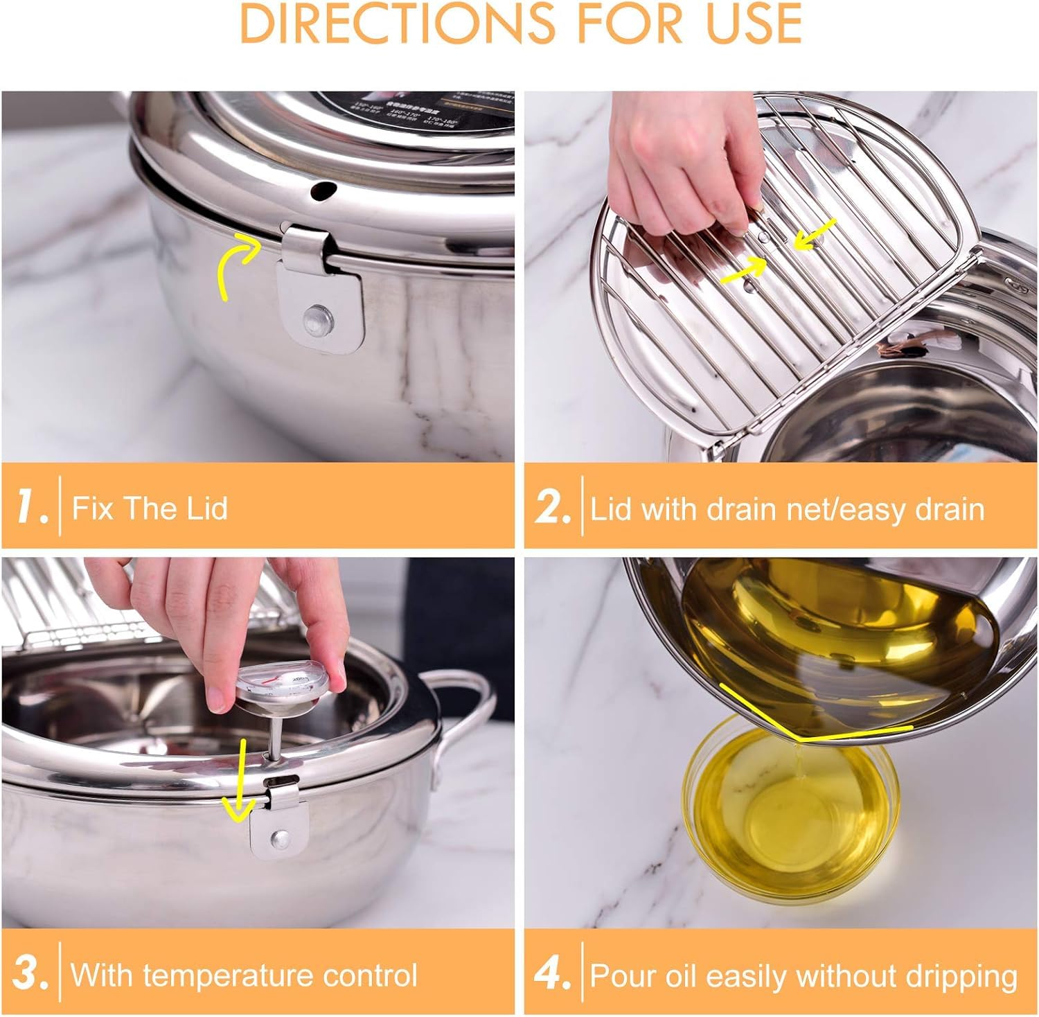 cuomaop cold touch handle helps safe pouring of hot oil