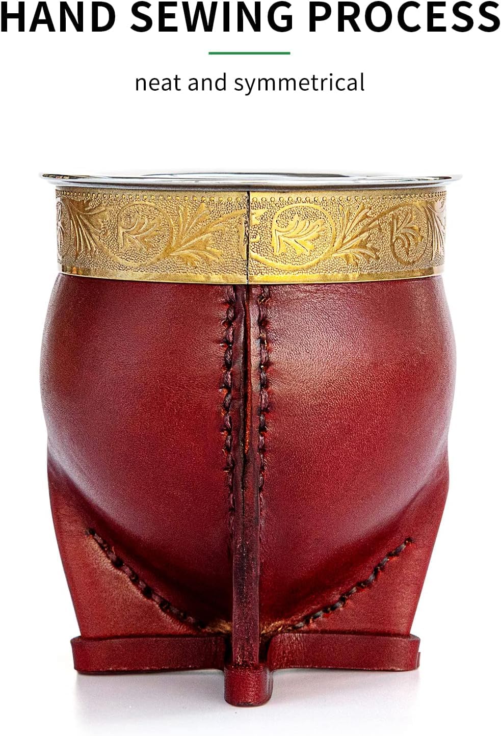 Cuopru Copper-pattern Cup blends Baroque style with traditional yerba mate.