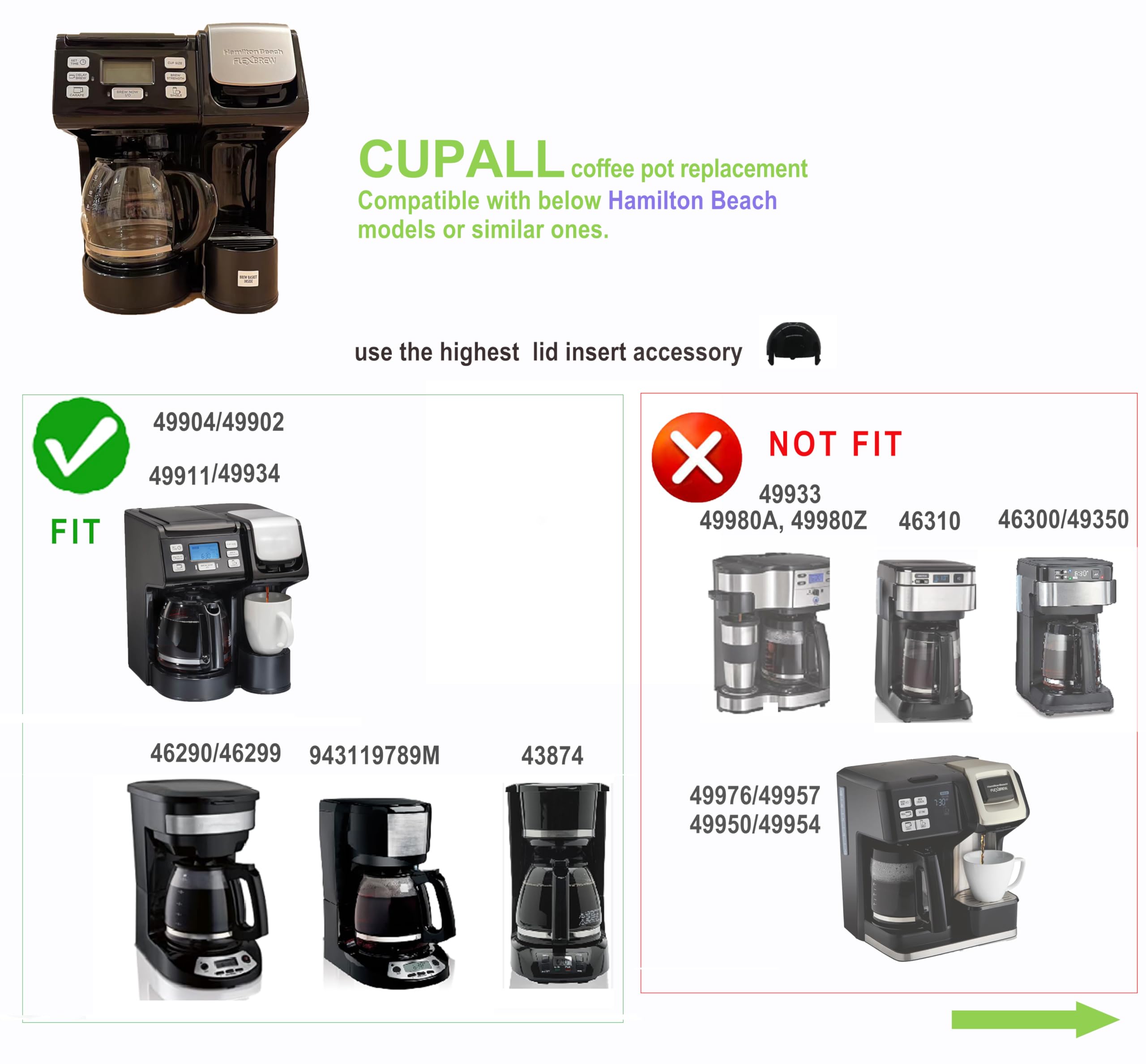 CUPALL compatible with FlexBrew Trio 2-Way for easy replacement