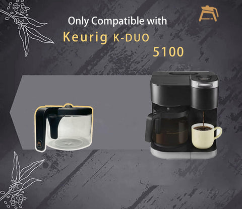 Cupall K-Duo 5100 compatibility label on carafe.