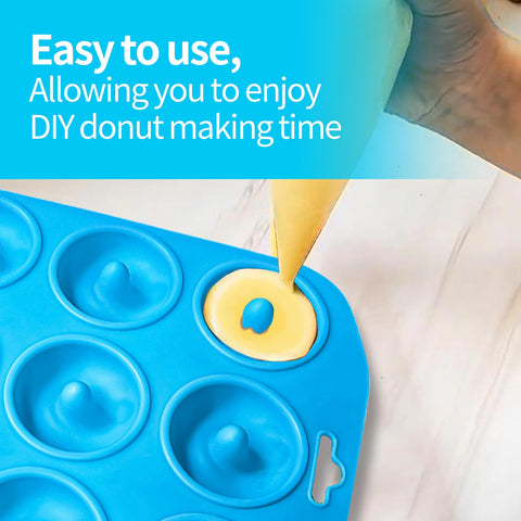 Cupidove mini donut mold with nonstick bottom for effortless baking cleanup.