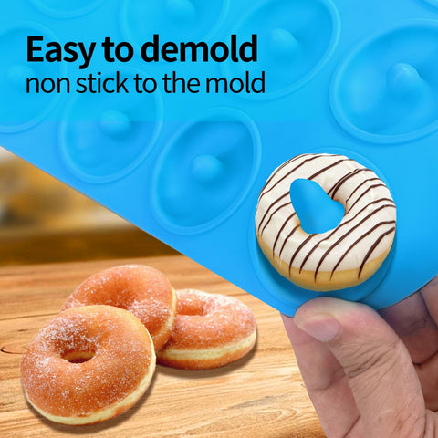 Cupidove silicone donut pan for dishwasher-safe, convenient home use.