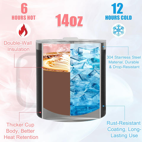 CUPLOOV Black stainless steel tumbler for durable daily use.