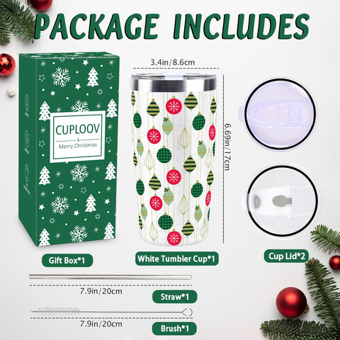 CUPLOOV christmas pattern detail reveals textured 3D UV print on the cup.