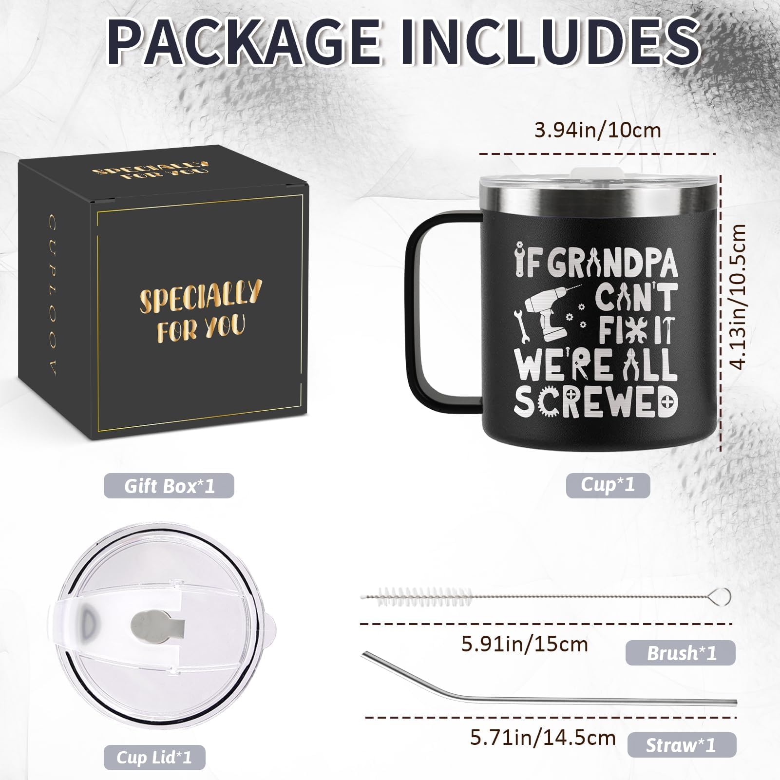 CUPLOOV Double-sided print mug showcases humor that lasts.