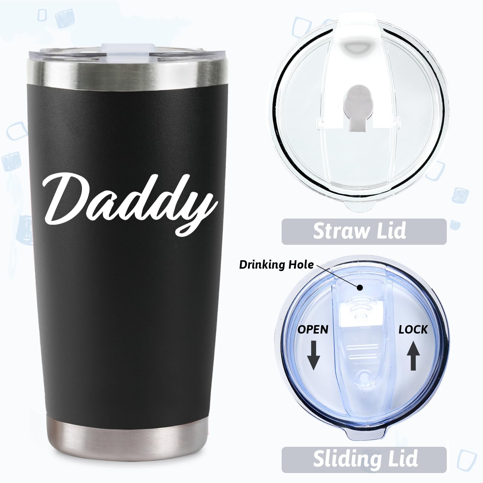 Cuploov rose gold and black tumbler pair, stylish and practical