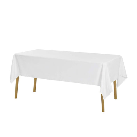 Cupuamon 60x120 white rectangle tablecloth machine washable for easy home care