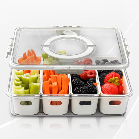 Curiocuterie salad bar container with dishwasher-safe design for effortless cleanup