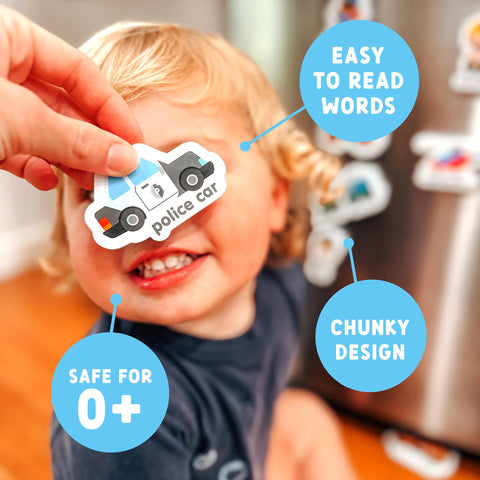 Curious Columbus letter and phonics magnets support early literacy