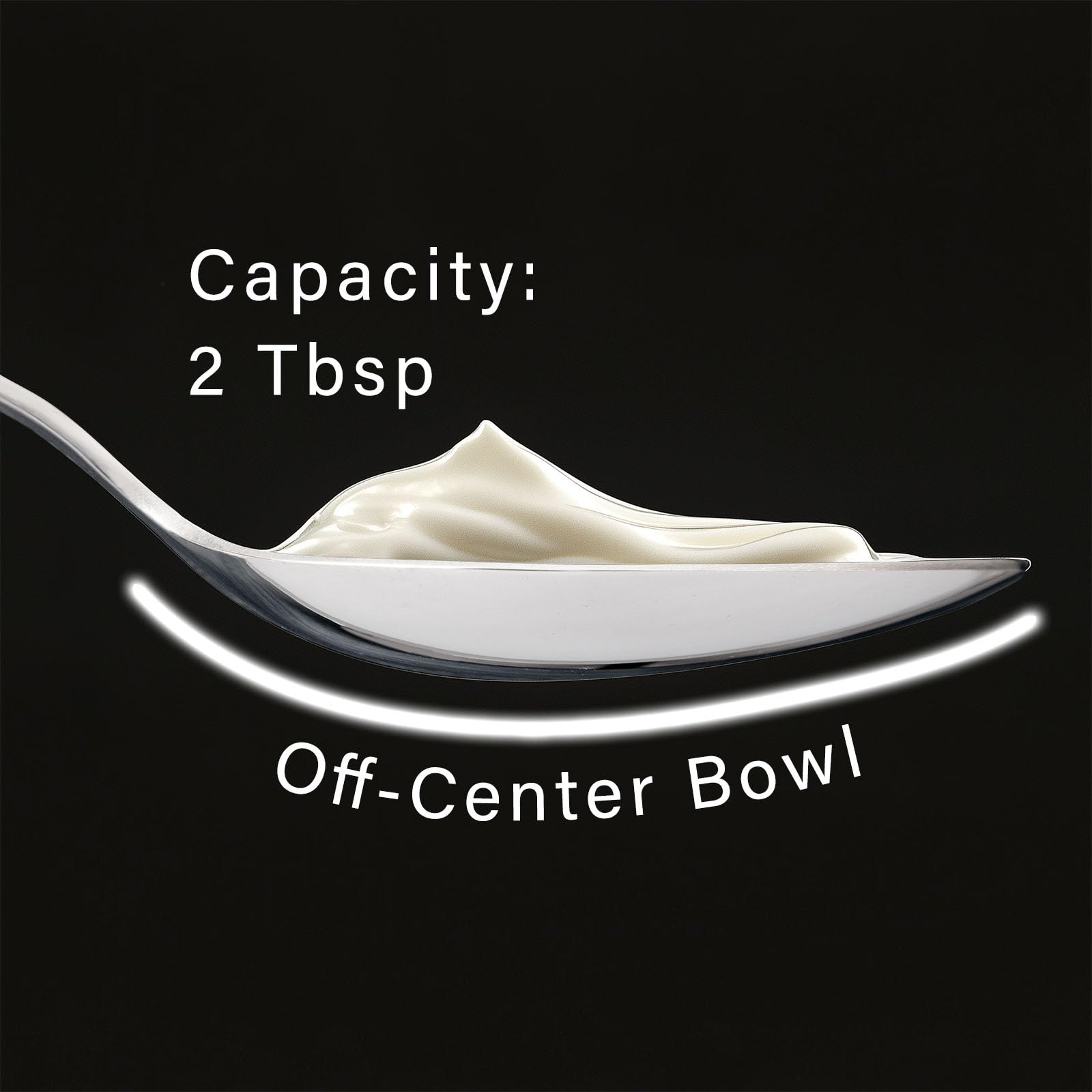 CURISEW spoon with mirror-polished bowl for easy content inspection.