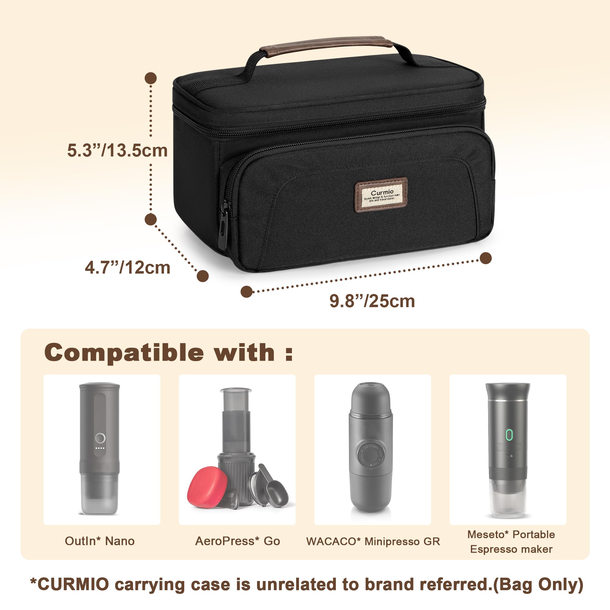 CURMIO elastic-secure-strap immobilizes the machine during transport to prevent movement