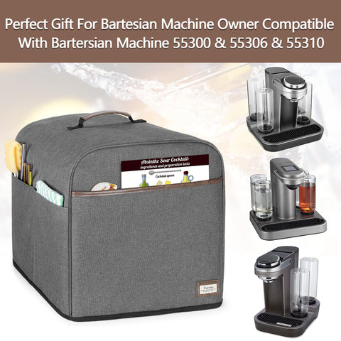 CURMIO dust cover for Bartesian Professional showing pockets and stable silhouette