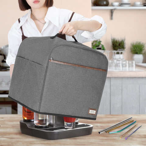 CURMIO dust cover side pocket stores accessories and recipe cards