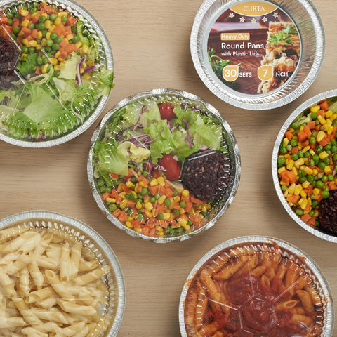 CURTA aluminum foil pans ideal for roasting and storing leftovers