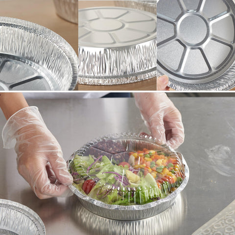 CURTA foil pan with lid for takeout and secure storage
