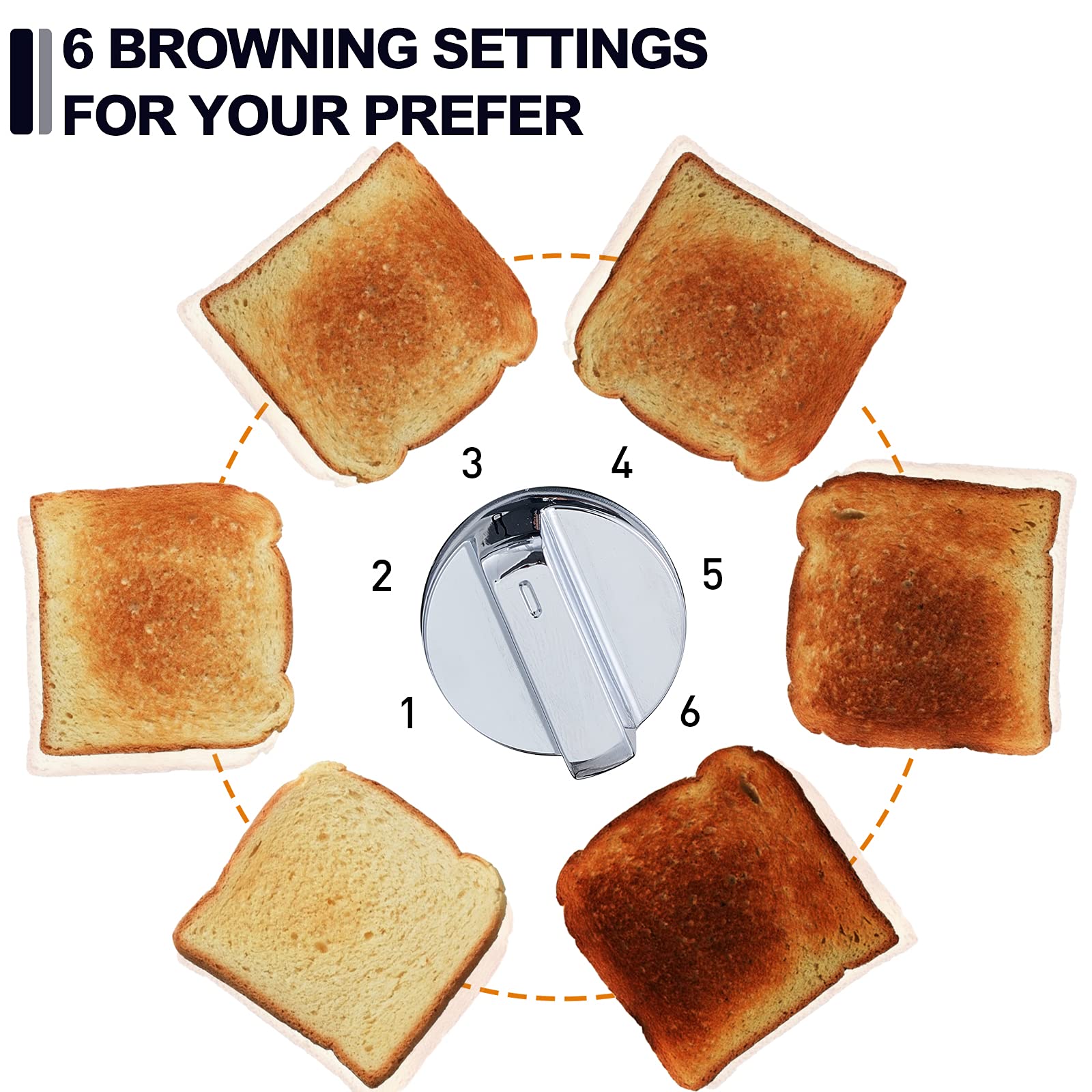 CUSIMAX 2-Slice Toaster removable crumb tray enables easy cleanup after breakfast