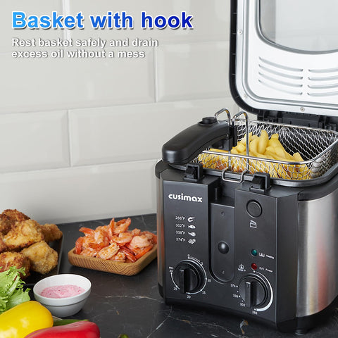 CUSIMAX odor-free filter helps reduce kitchen smells during frying