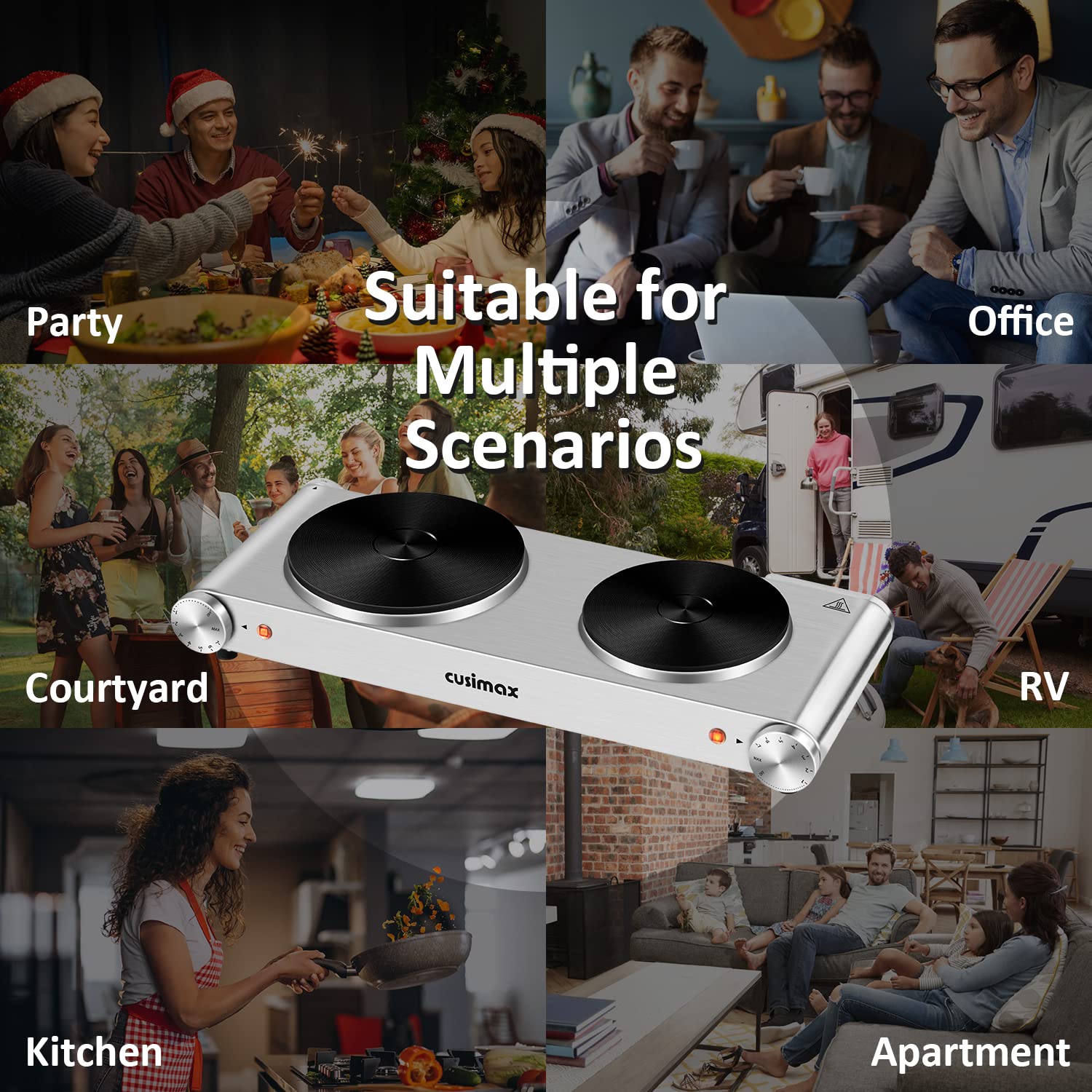 CUSIMAX easy-clean design simplifies after-dinner cleanup
