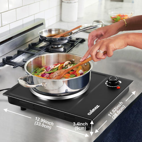 CUSIMAX hot plate automatic safety shutoff for worry-free operation