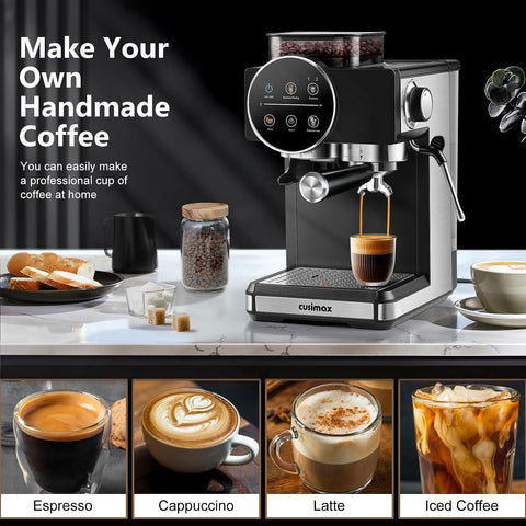 Cusimax hot water dispense – quick hot water for tea or americanos.