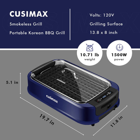 CUSIMAX dishwasher-safe parts simplify after-cook cleanup and storage.