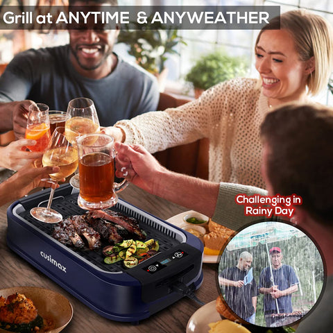 CUSIMAX non-stick plate ensures easy food release and quick cleanup.