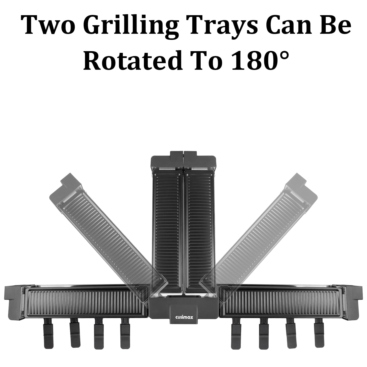 CUSIMAX raclette grill 1400W rapid heat for quick meals