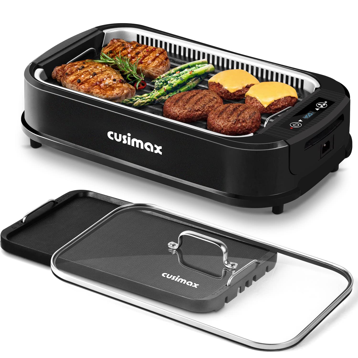 CUSIMAX smokeless indoor grill setup in compact kitchen for small spaces and apartment use