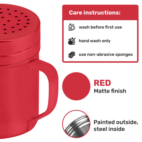 CUSINIUM pack of 2 dredge shakers for coordinated table seasoning.