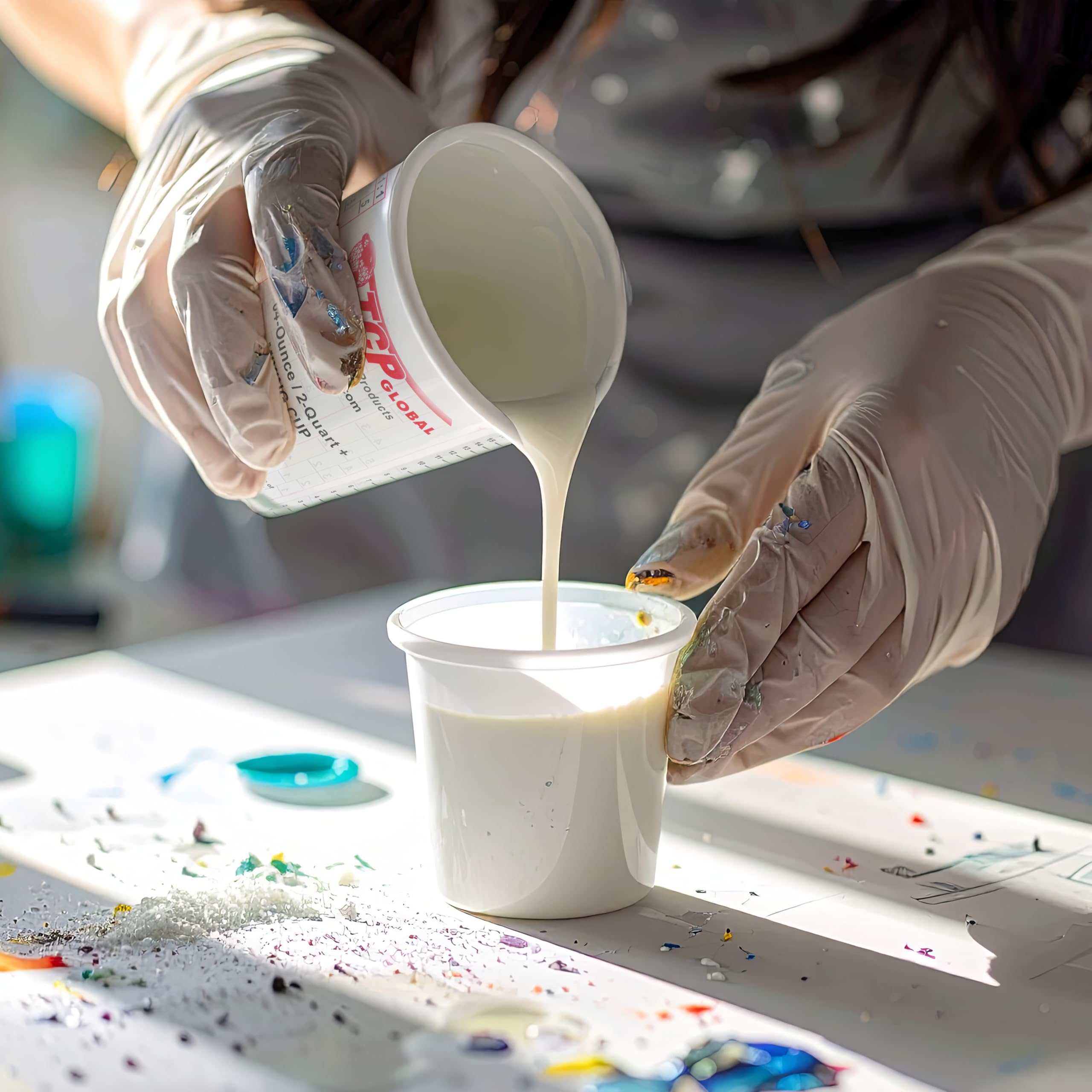 Custom Shop durable solvent-resistant cups suitable for frequent use.