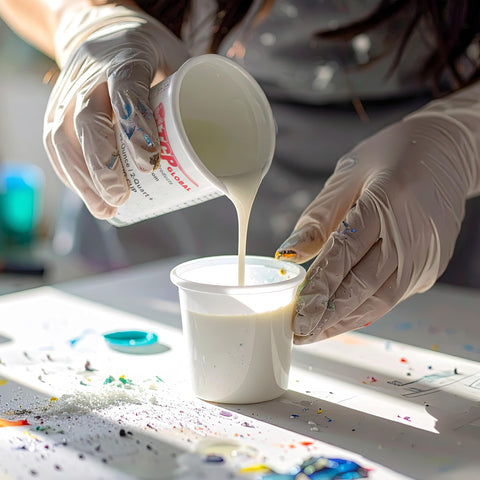 Custom Shop durable solvent-resistant cups suitable for frequent use.