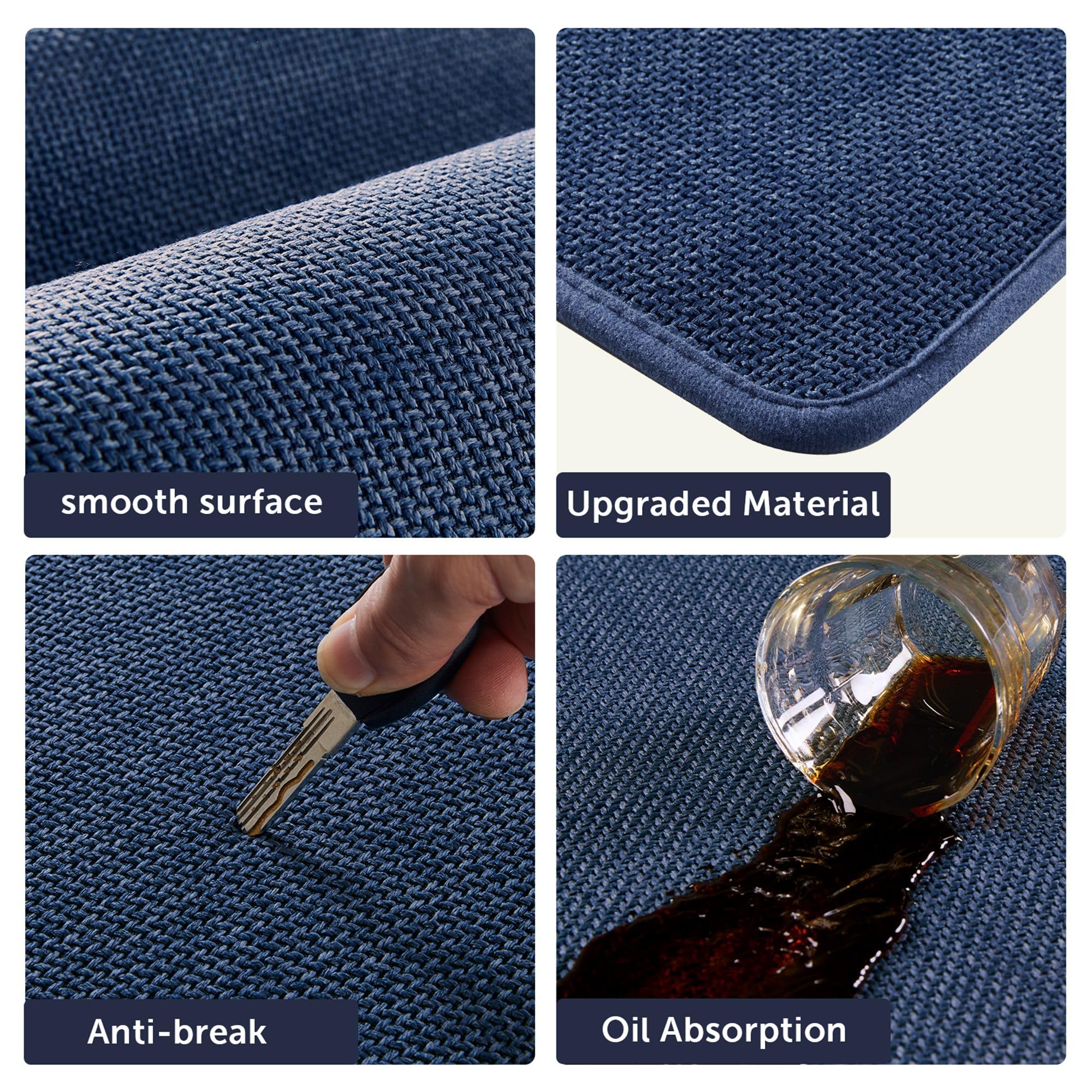 Cusugbaso mat includes a protected dish area with extra cushioning