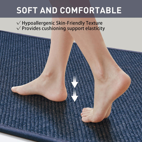 Cusugbaso machine-washable kitchen mat for easy cleanup