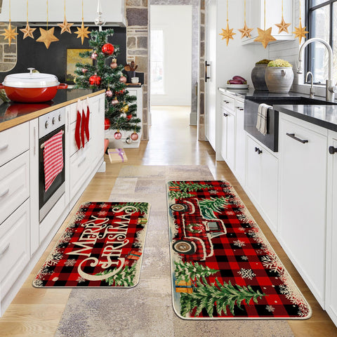 cusugbaso non-slip backing kitchen mat for secure footing and floor protection
