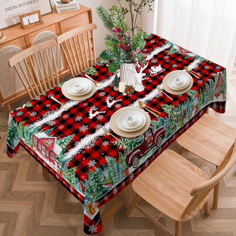 Cusugbaso tablecloth with water-resistant coating for easy cleanup