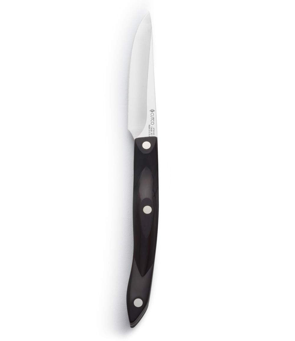 Cutco 4720 Gourmet Paring Knife with brown handle for precise trimming and peeling.